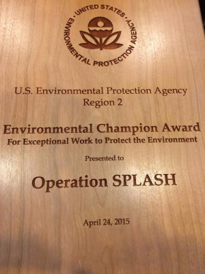 Environmental Champion Award fro Operation Splash 2015